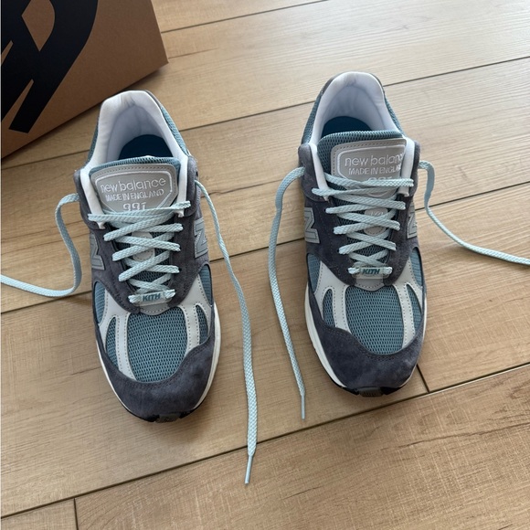 New Balance x Kith 991 v2 Osaka Pack size 9.5 color Grey / Blue - Picture 3 of 15